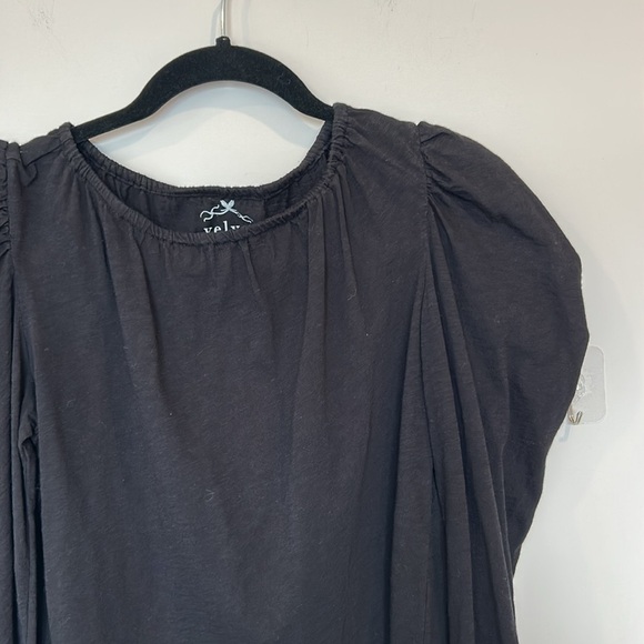 Velvet by Graham & Spencer Tracie Puff-Sleeve Cotton Slub Top - Picture 7 of 12
